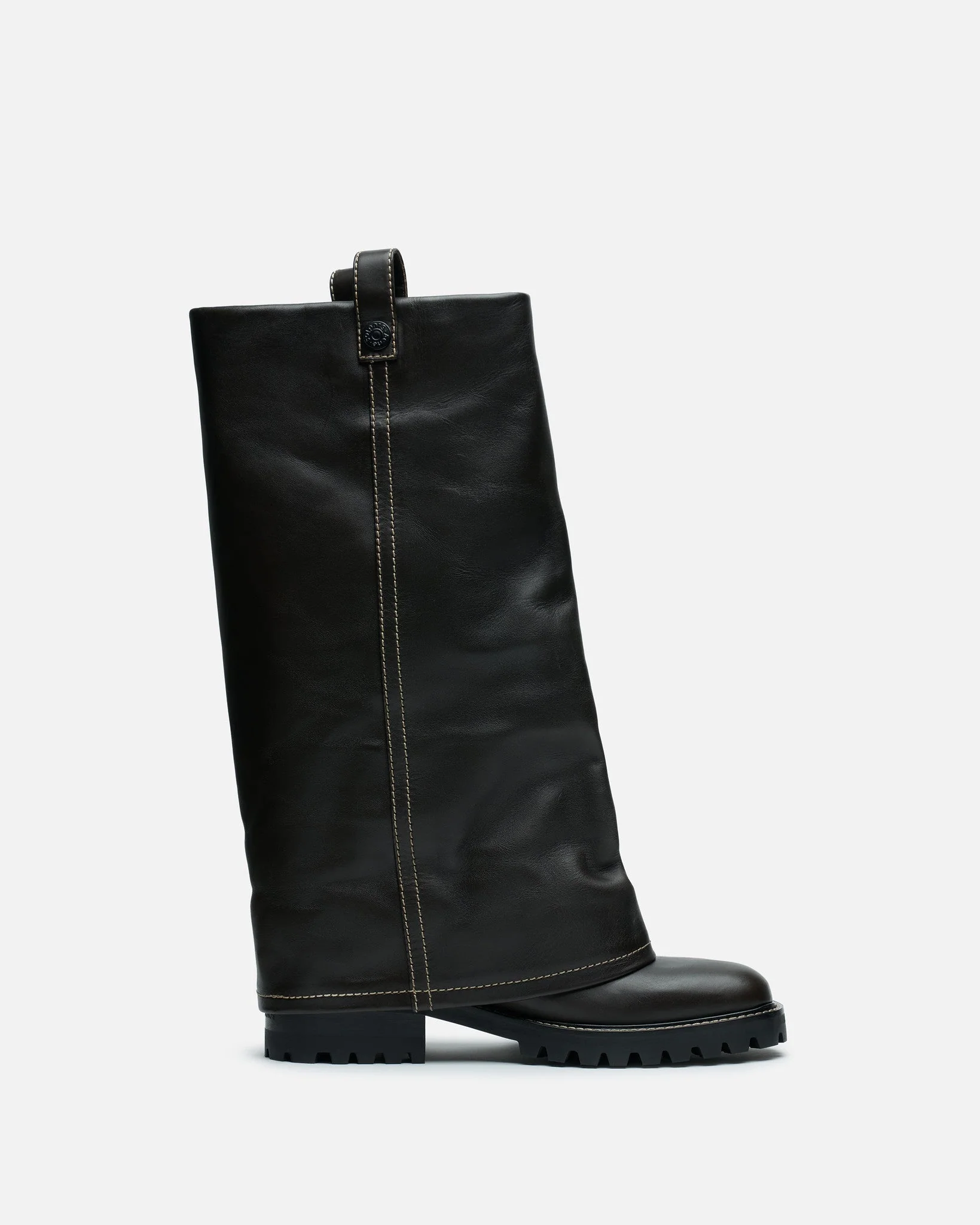 Knee High Boot in Mocha Brown - Image 7