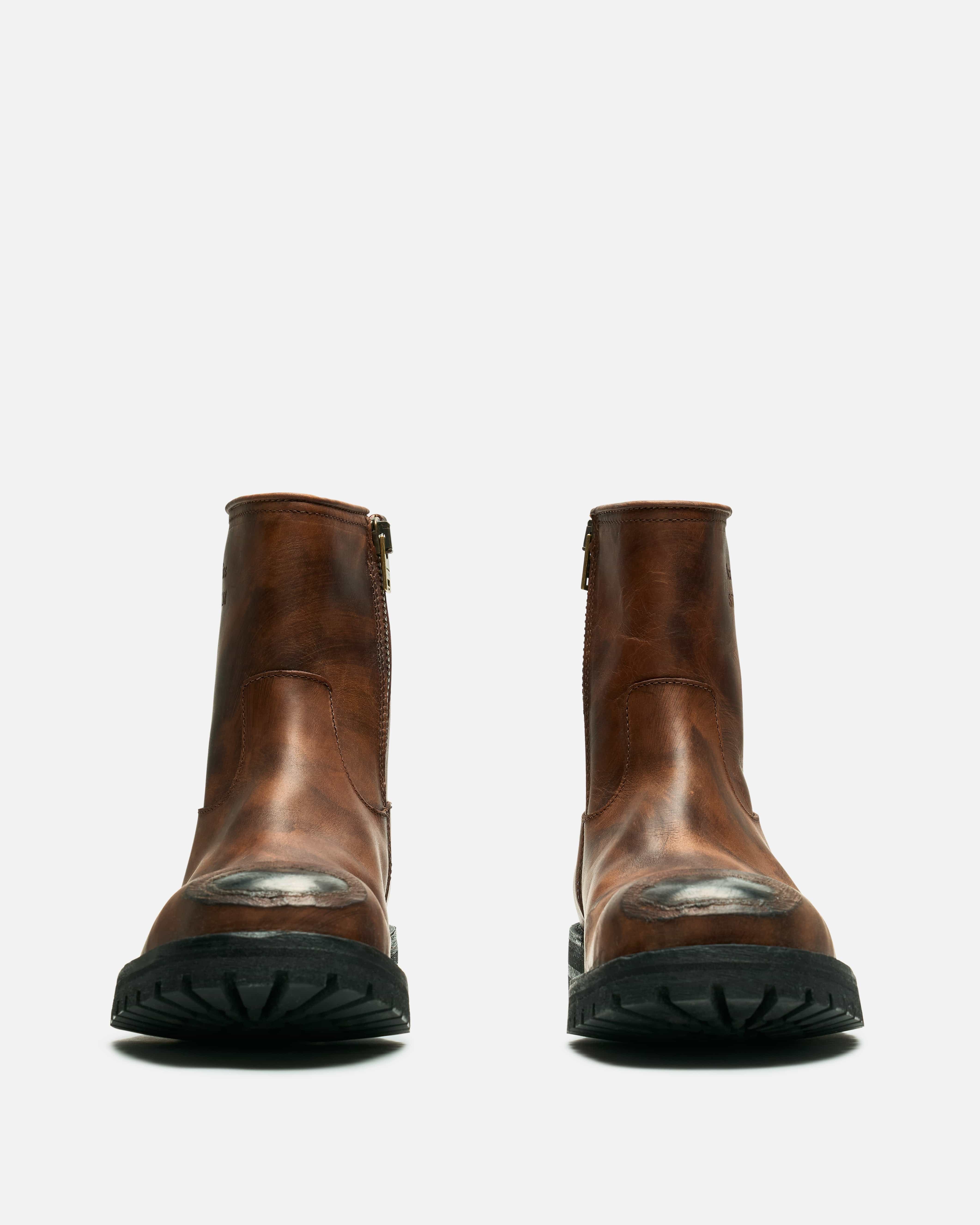 Leather Ankle Boot in Brown - Image 3