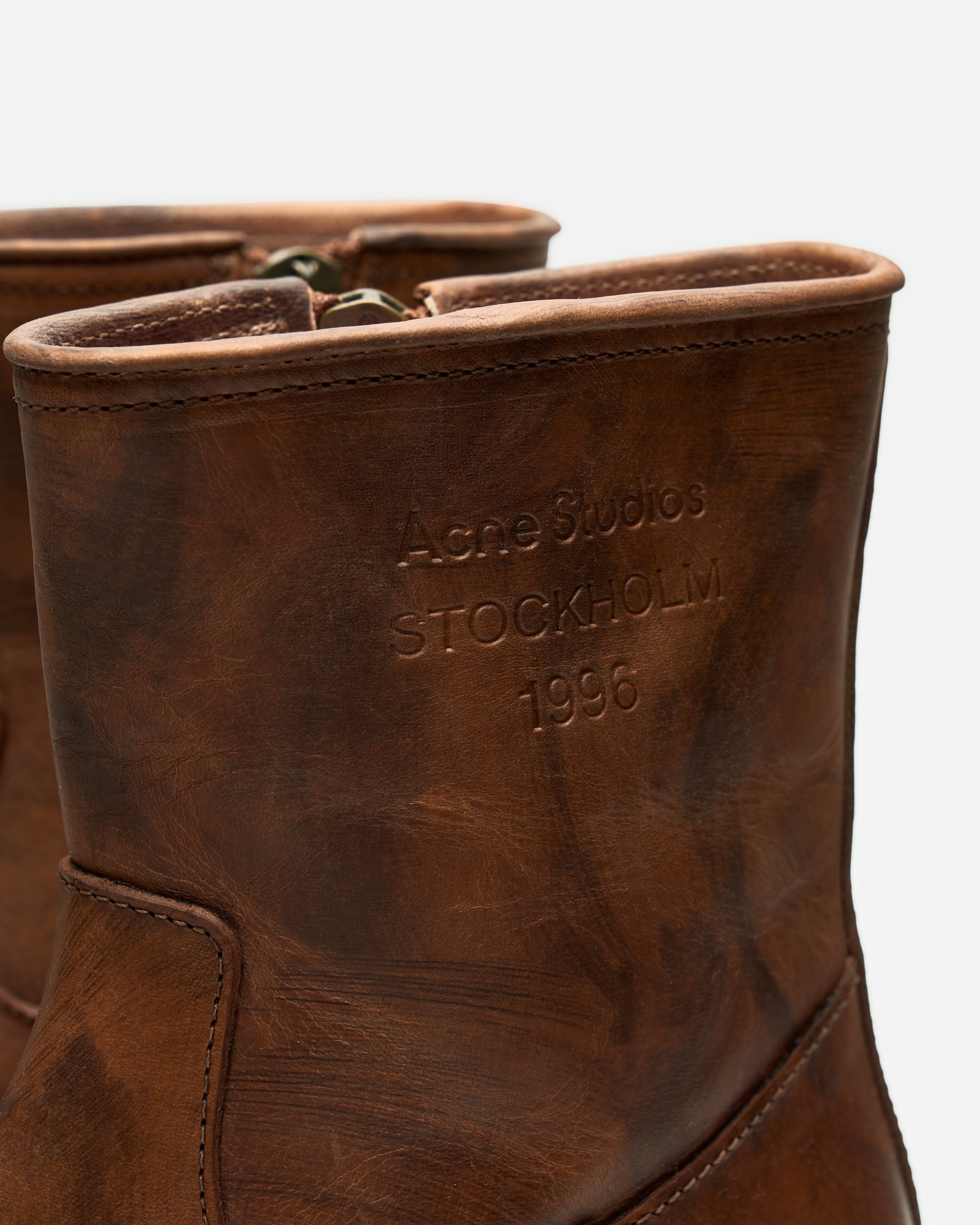 Leather Ankle Boot in Brown - Image 5