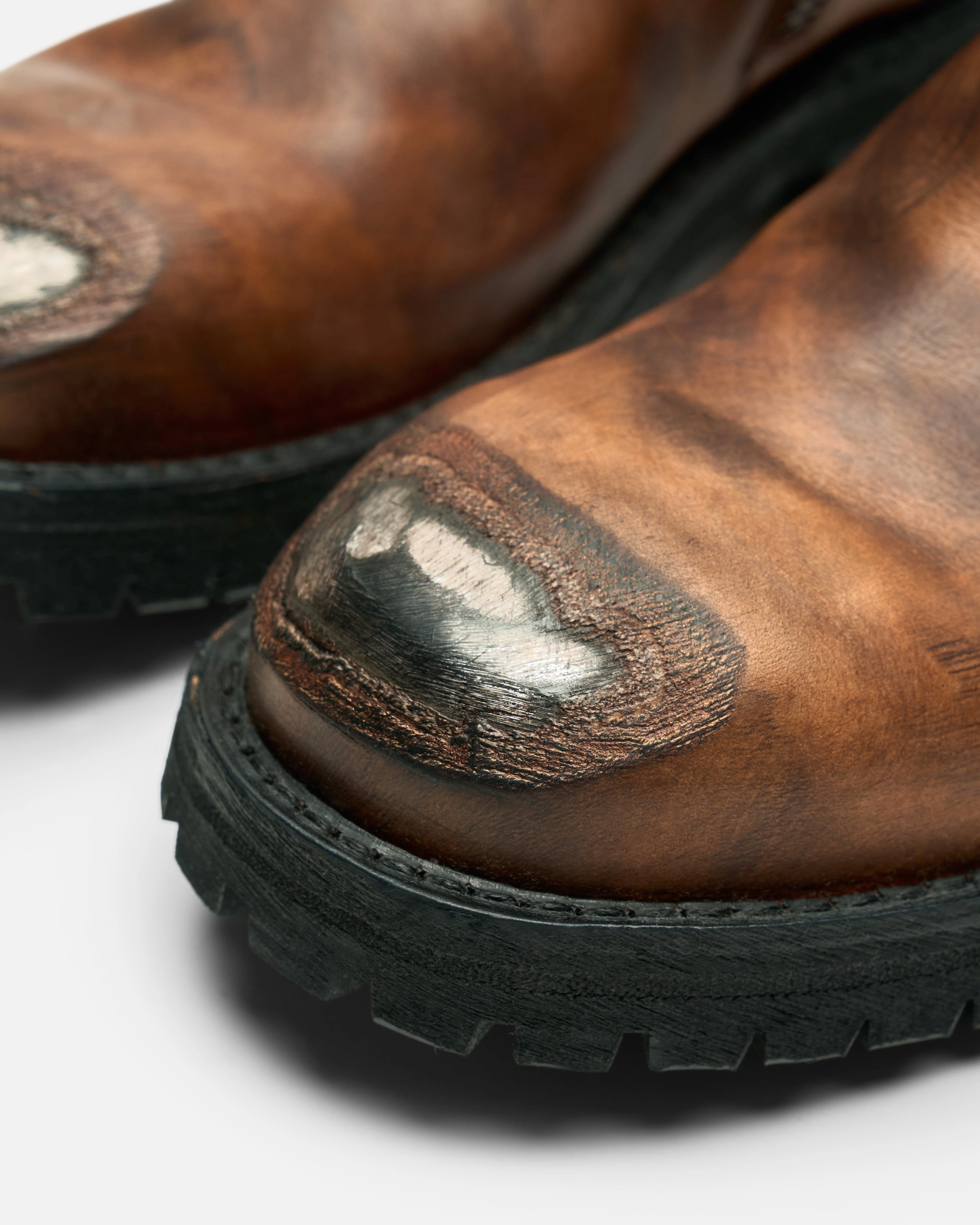 Leather Ankle Boot in Brown - Image 7