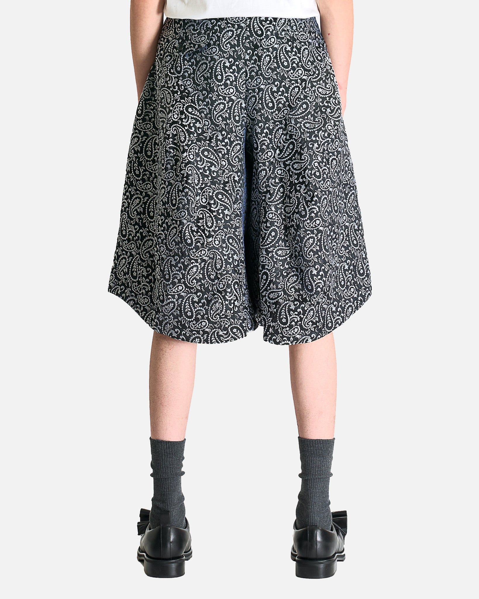 Paisley Shorts in Black - Image 3