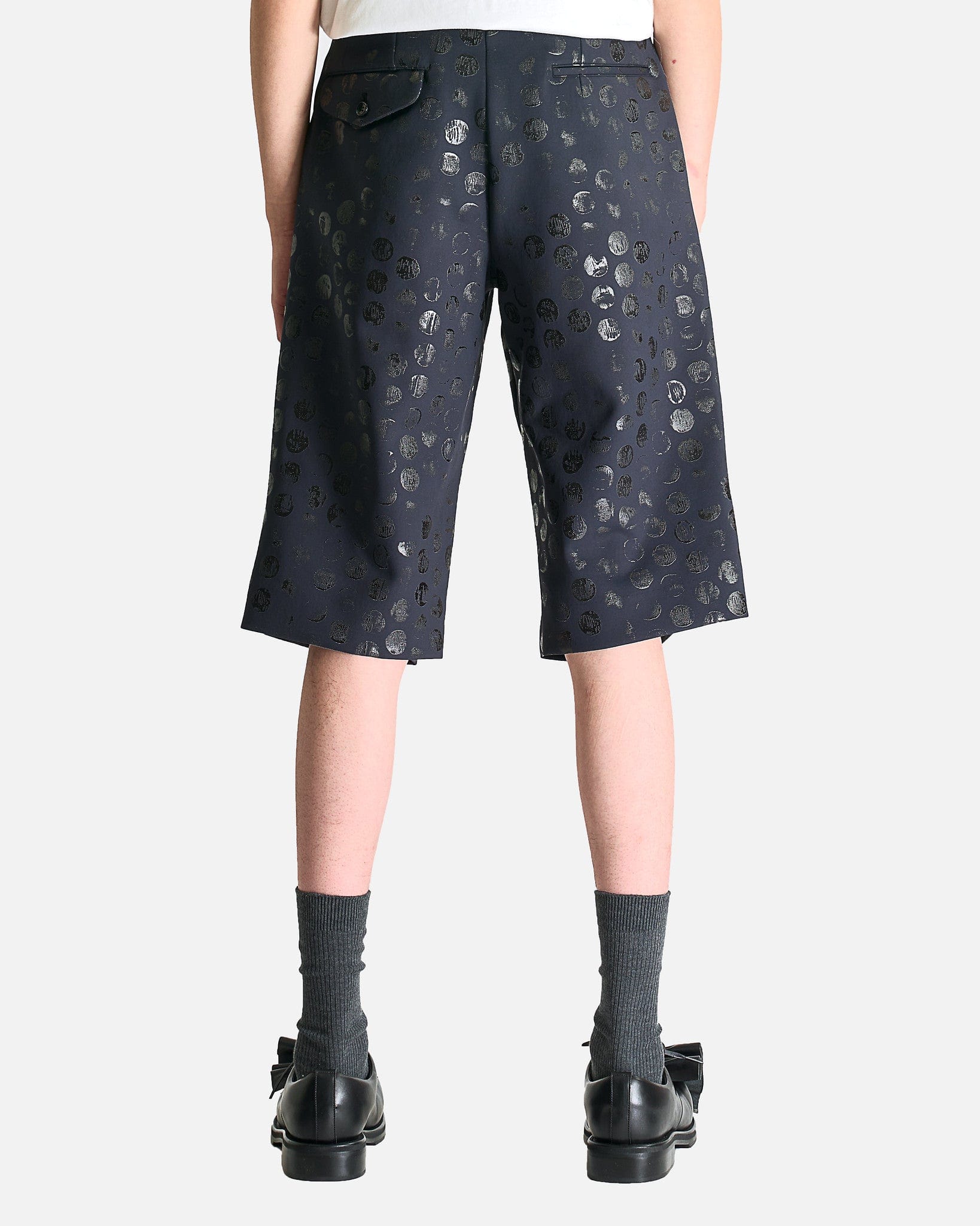 Polka Dot Shorts in Black - Image 3