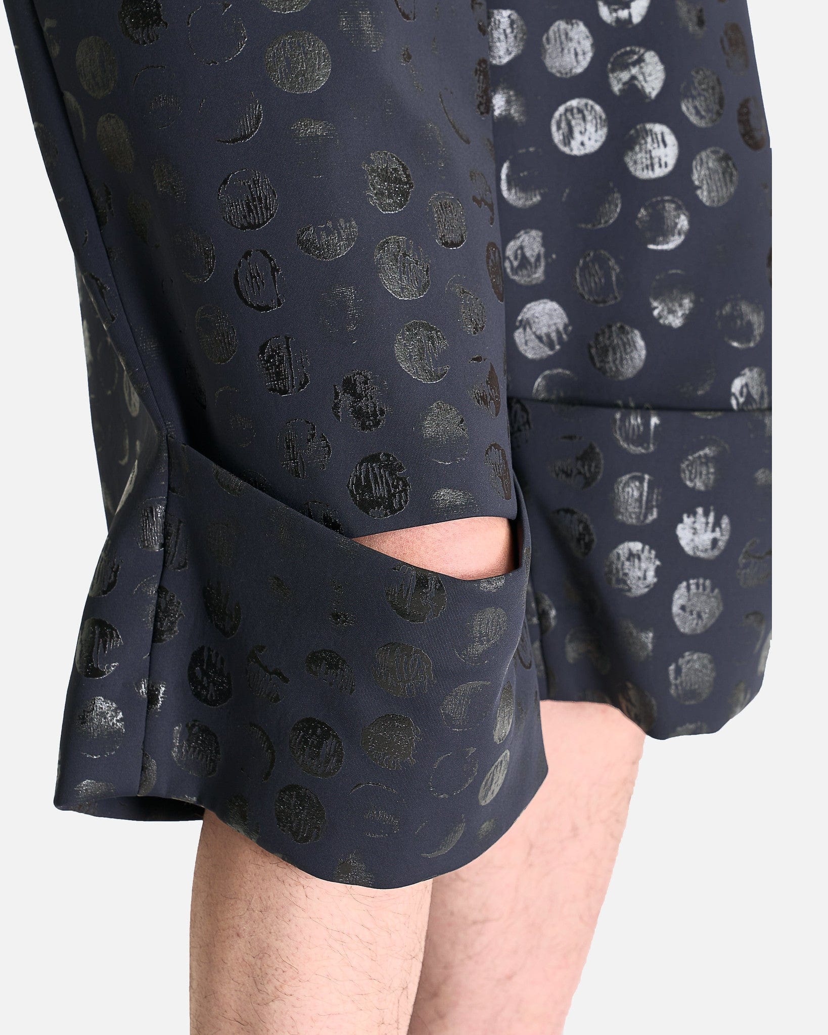 Polka Dot Shorts in Black - Image 5