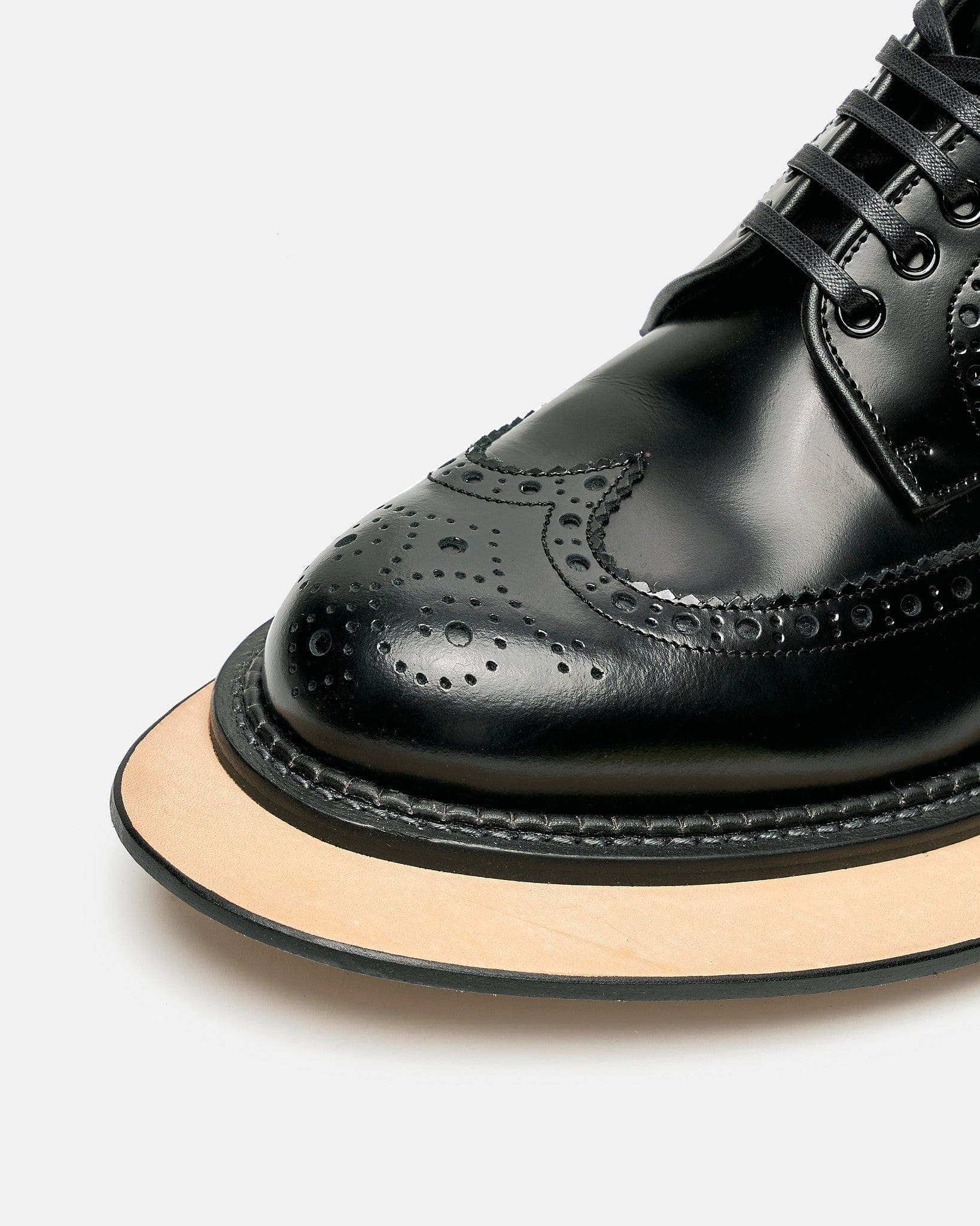 Kids Love Gaite Leather Brogues in Black - Image 7
