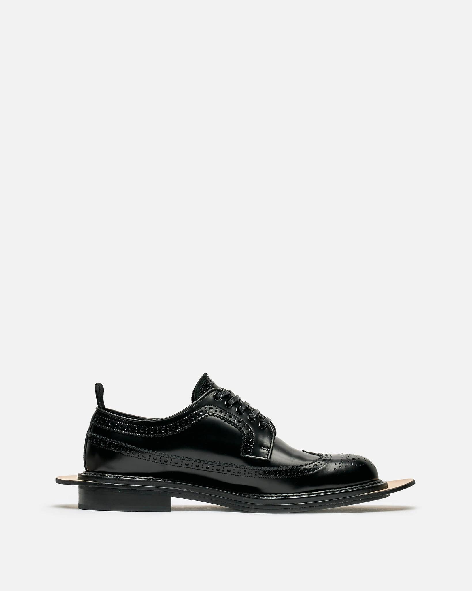 Kids Love Gaite Leather Brogues in Black - Image 8