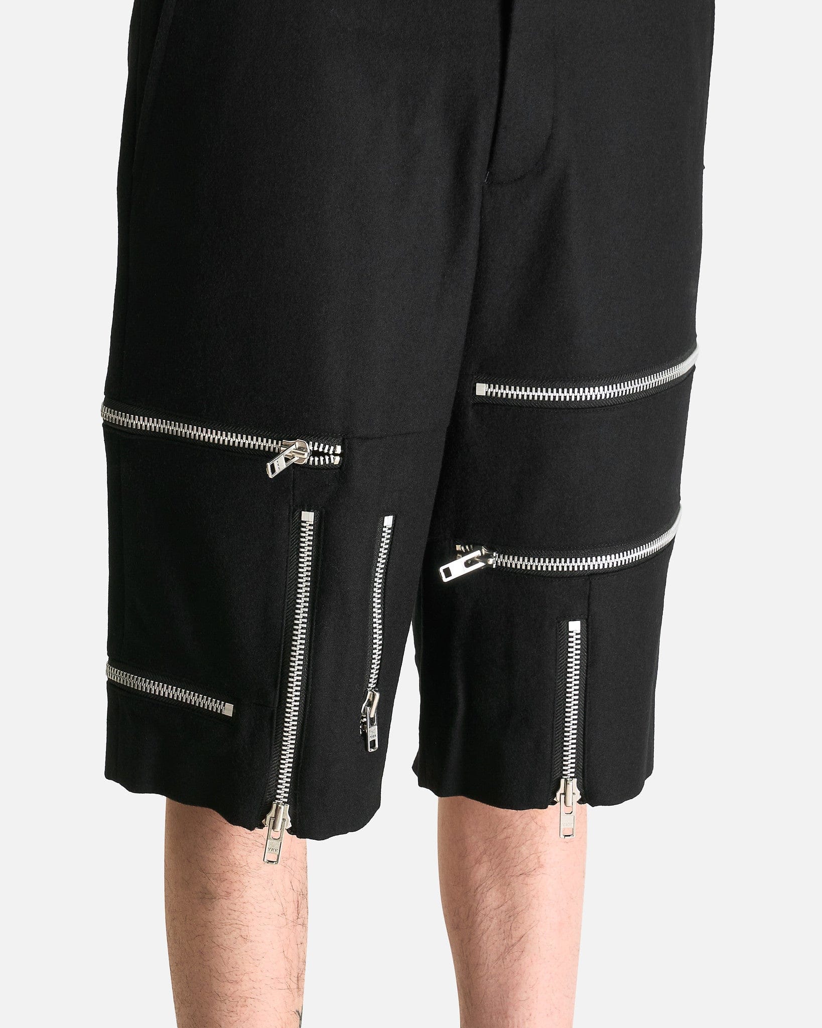 Zipper Shorts in Black - Image 5