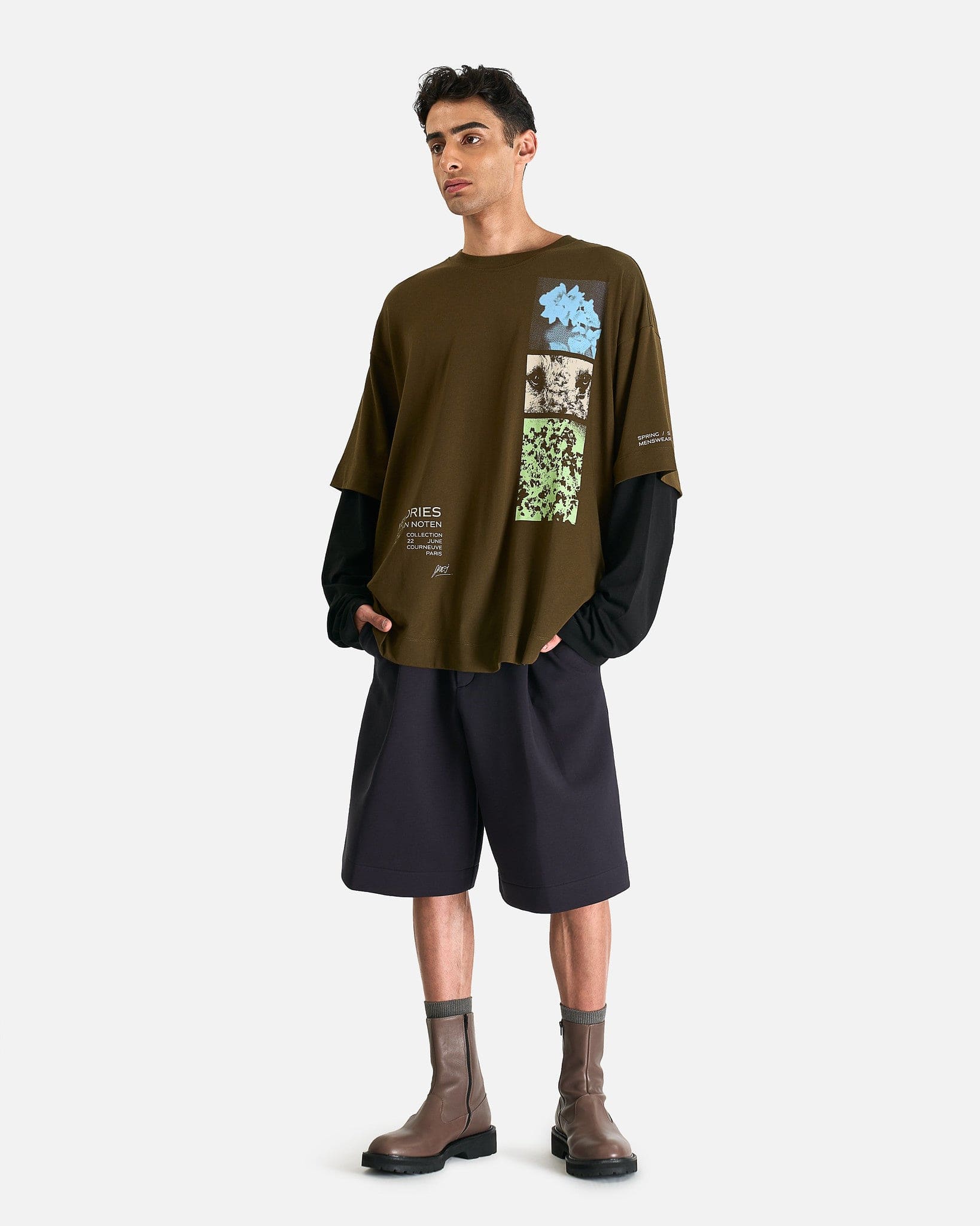 Hemmings PR LS T-Shirt in Khaki - Image 6