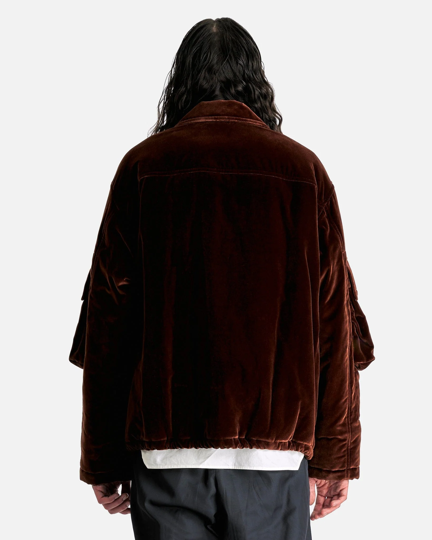 Vilburn Velour Jacket in Brown - Image 3
