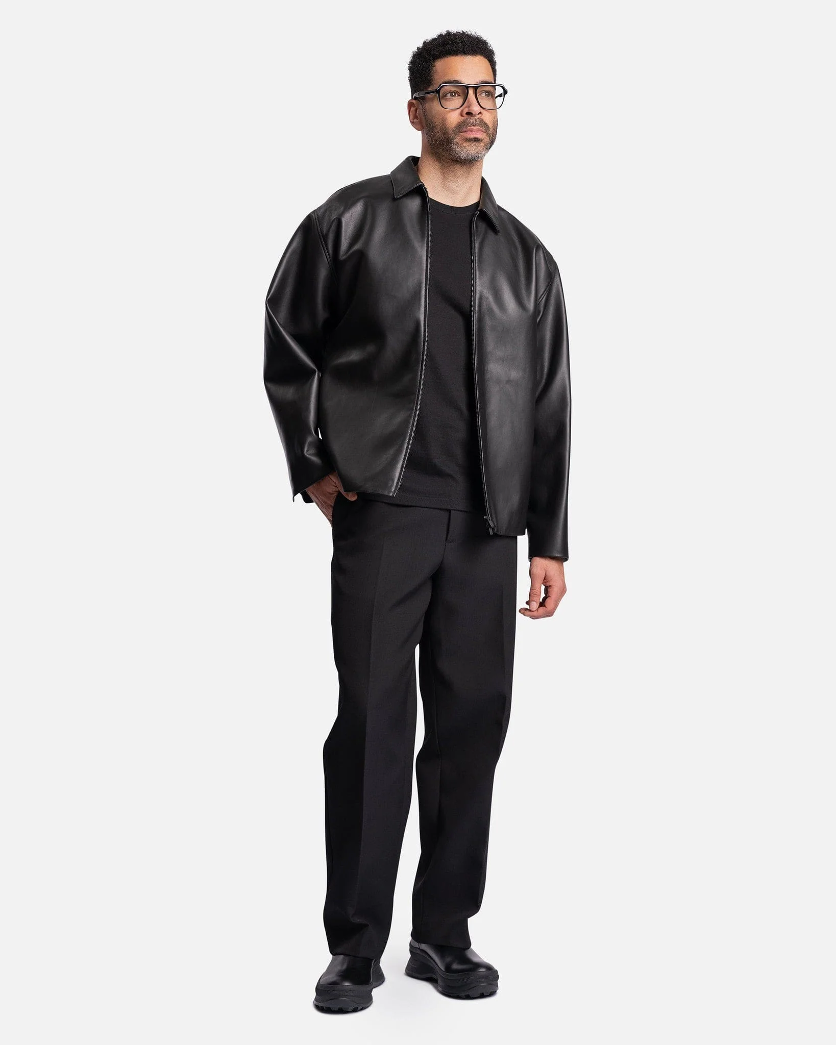 Eternal Leather Jacket in Black - Image 5