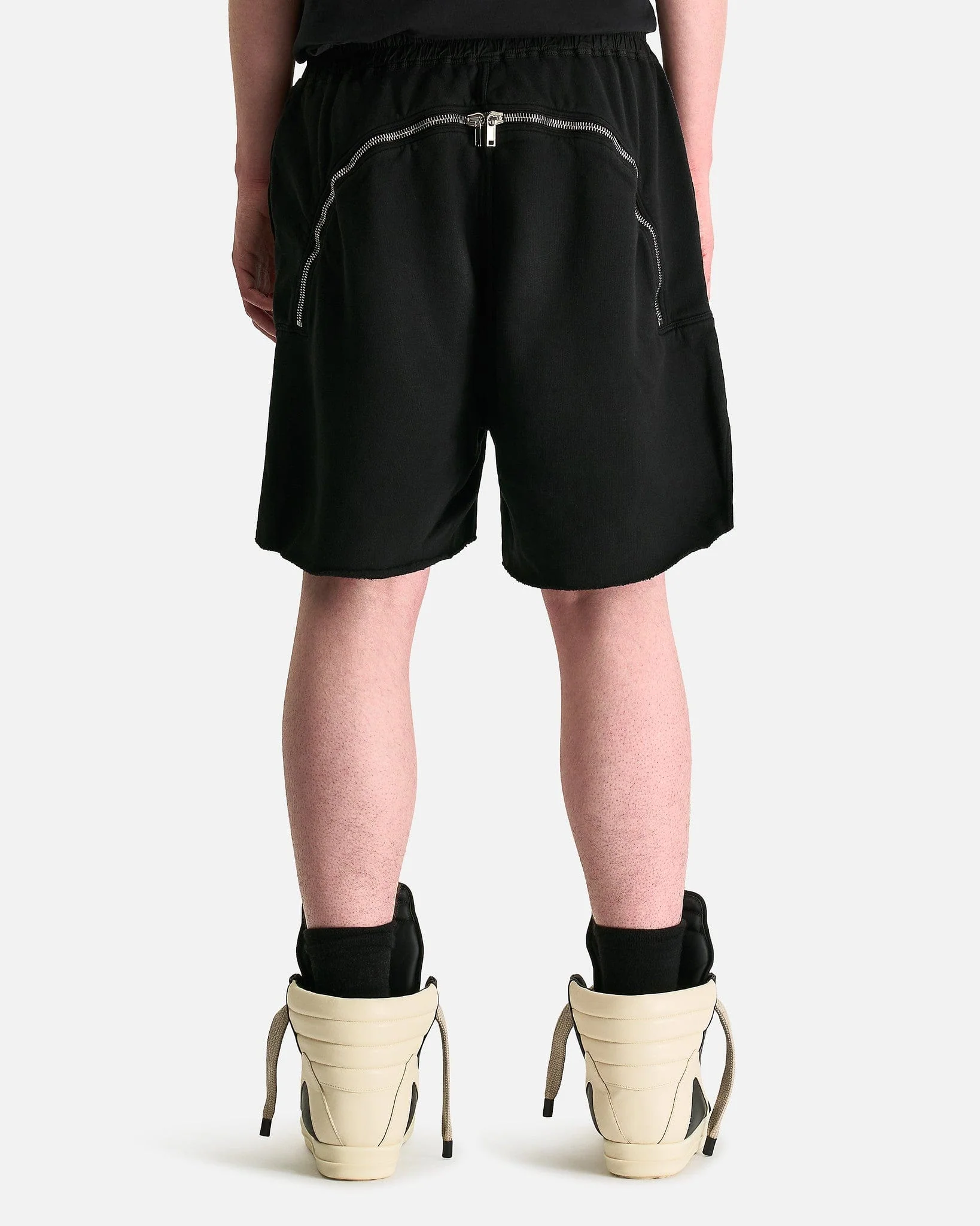 Butt Zip Long Boxers in Black - Image 3