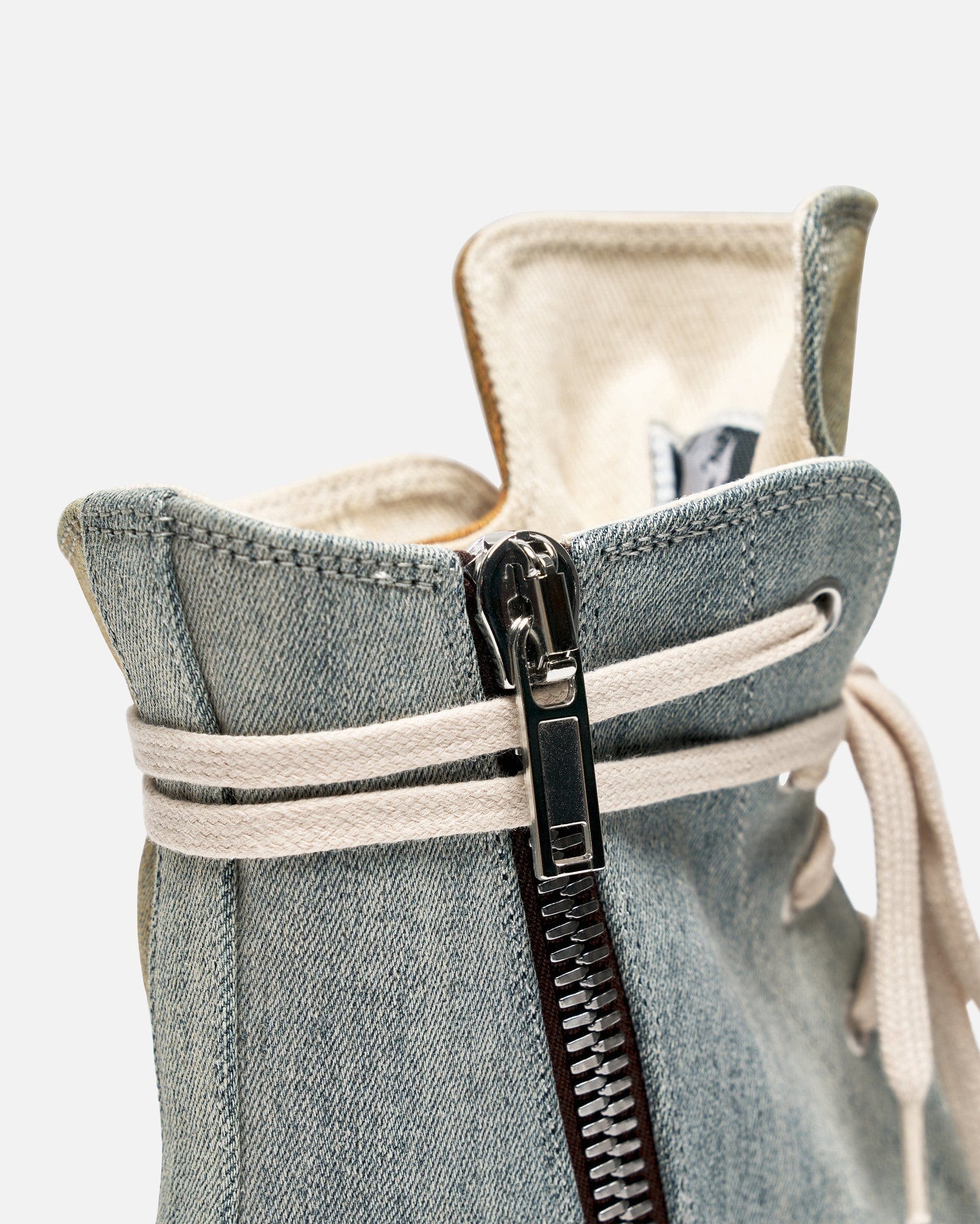 Lido Dyed Denim Ramones in Sky/Orange Degrade/Milk/Milk - Image 7