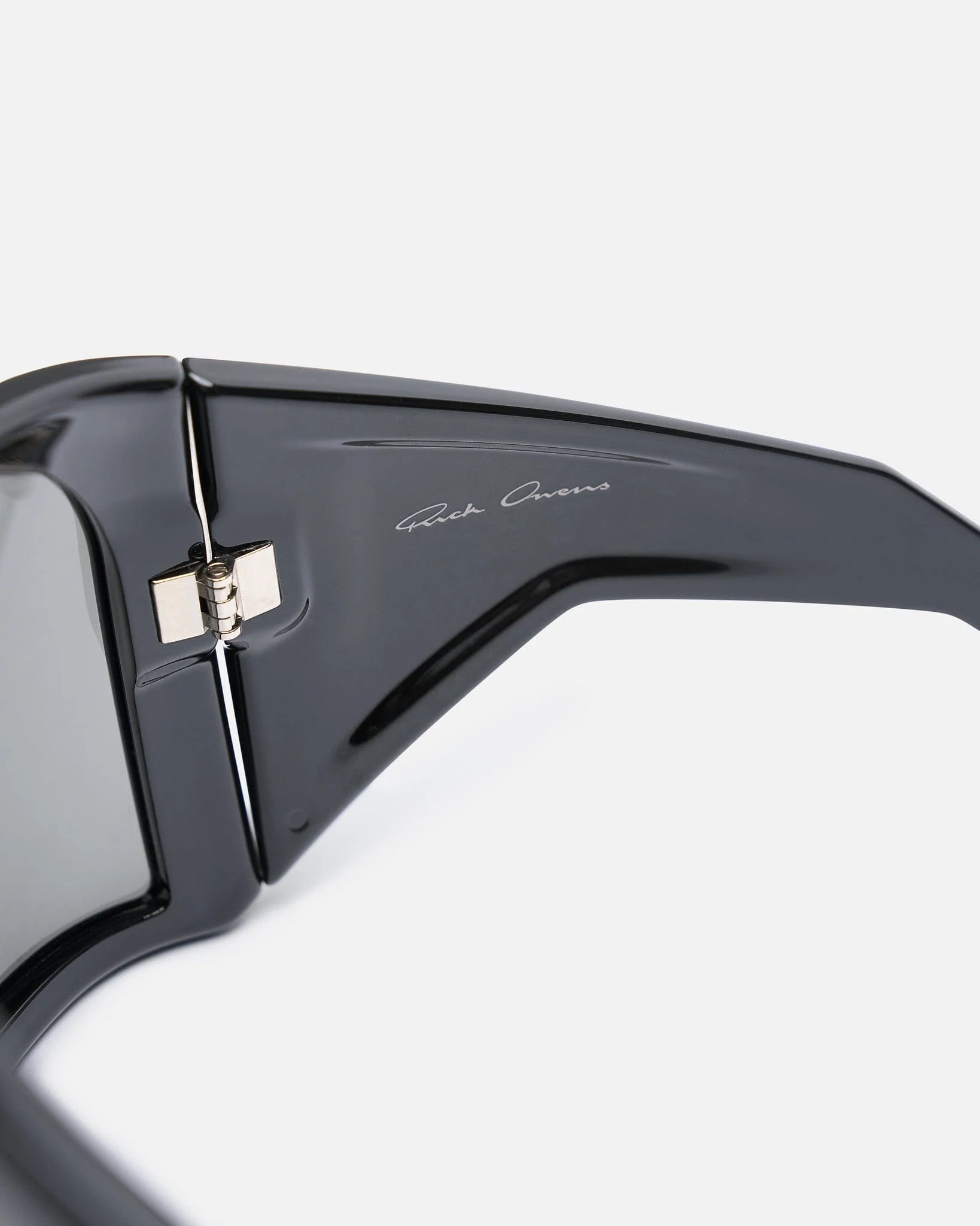 Kriester Shiny Sunglasses in Black/Black - Image 3
