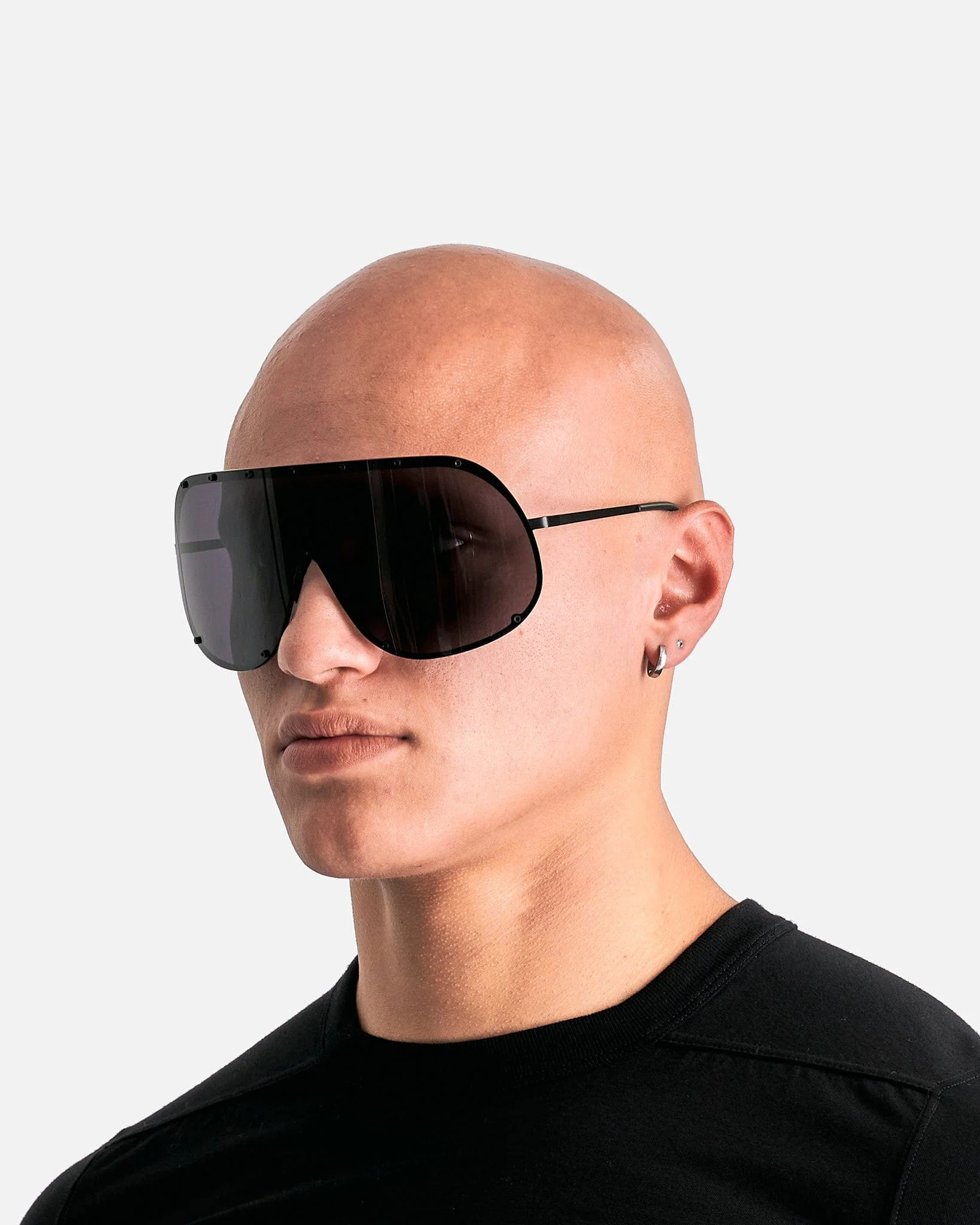 Shield Sunglasses in Black - Image 6
